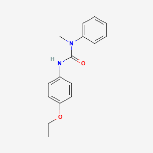 molecular formula C16H18N2O2 B12710655 Urea, N'-(4-ethoxyphenyl)-N-methyl-N-phenyl- CAS No. 10219-42-8