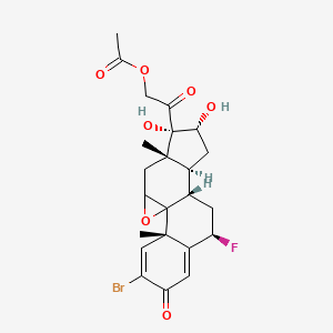 2-Bromo-9beta,11beta-epoxy-6beta-fluoro-16alpha,17,21-trihydroxypregna-1,4-diene-3,20-dione 21-acetate