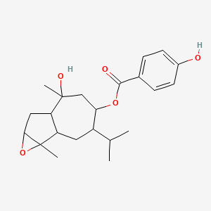 molecular formula C22H30O5 B12710701 Tenuferidin CAS No. 66559-24-8