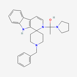 Spiro(piperidine-4,1'-(1H)pyrido(3,4-b)indole), 2',3',4',9'-tetrahydro-1-(phenylmethyl)-2'-(1-pyrrolidinylacetyl)-