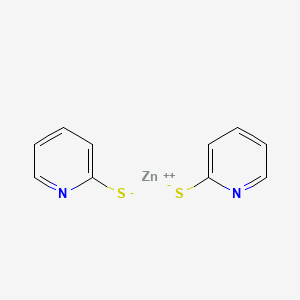 molecular formula C10H8N2S2Zn B12710757 zinc;pyridine-2-thiolate CAS No. 13327-60-1