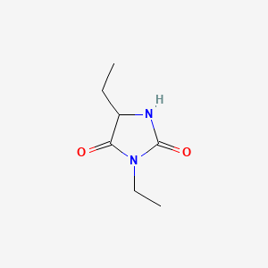 molecular formula C7H12N2O2 B12710840 3,5-Diethylhydantoin CAS No. 28346-25-0