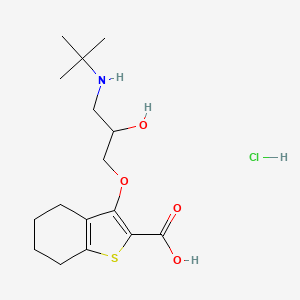 Benzo(b)thiophene-2-carboxylic acid, 4,5,6,7-tetrahydro-3-(3-((1,1-dimethylethyl)amino)-2-hydroxypropoxy)-, hydrochloride