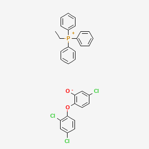 5-chloro-2-(2,4-dichlorophenoxy)phenolate;ethyl(triphenyl)phosphanium