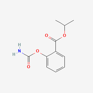 Benzoic acid, 2-((aminocarbonyl)oxy)-, 1-methylethyl ester