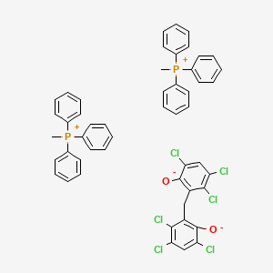 methyl(triphenyl)phosphanium;3,4,6-trichloro-2-[(2,3,5-trichloro-6-oxidophenyl)methyl]phenolate