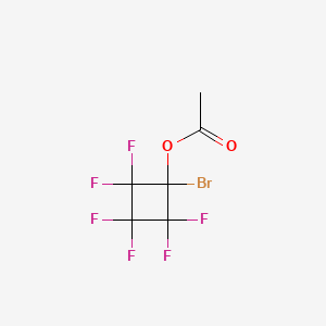 Cyclobutanol, 1-bromo-2,2,3,3,4,4-hexafluoro-, acetate