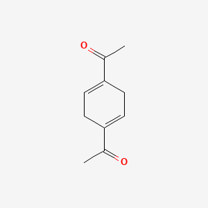 molecular formula C10H12O2 B12711006 1,1'-(1,4-Cyclohexadiene-1,4-diyl)bisethan-1-one CAS No. 35768-36-6