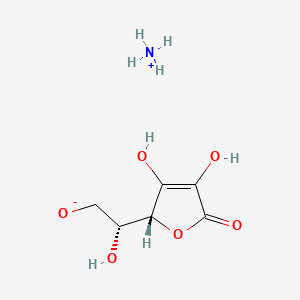 molecular formula C6H11NO6 B12711114 Ammonium isoascorbate CAS No. 93858-76-5