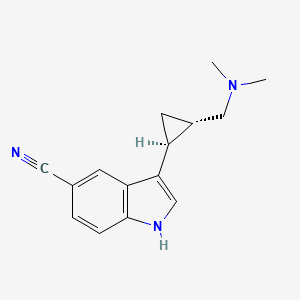 3-[(1S,2S)-2-[(dimethylamino)methyl]cyclopropyl]-1H-indole-5-carbonitrile