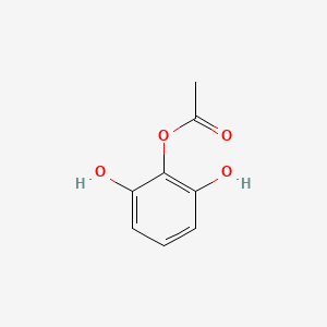 molecular formula C8H8O4 B12711154 Pyrogallol 2-acetate CAS No. 74129-04-7