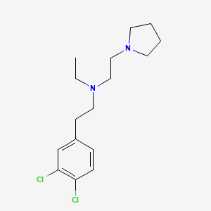 1-Pyrrolidineethanamine, N-(2-(3,4-dichlorophenyl)ethyl)-N-ethyl-