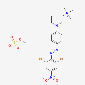 (2-((4-((2,6-Dibromo-4-nitrophenyl)azo)phenyl)ethylamino)ethyl)trimethylammonium methyl sulphate