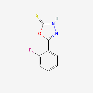 molecular formula C8H5FN2OS B1271142 5-(2-氟苯基)-1,3,4-噁二唑-2-硫醇 CAS No. 108413-51-0