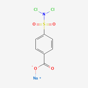 molecular formula C7H4Cl2NNaO4S B12711442 Halazone sodium CAS No. 5698-56-6