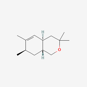 molecular formula C13H22O B12711448 (4aalpha,7beta,8abeta)-3,4,4a,7,8,8a-Hexahydro-3,3,6,7-tetramethyl-1H-2-benzopyran CAS No. 93904-61-1