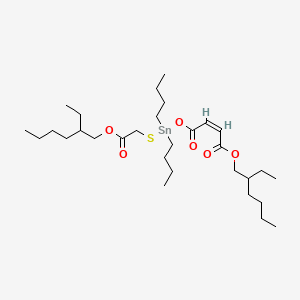 molecular formula C30H56O6SSn B12711487 2-Ethylhexyl 4,4-dibutyl-12-ethyl-6,9-dioxo-5,10-dioxa-3-thia-4-stannahexadec-7-enoate CAS No. 81034-75-5