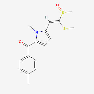 (1-Methyl-5-(2-(methylsulfinyl)-2-(methylthio)vinyl)-1H-pyrrol-2-yl)(4-methylphenyl)methanone