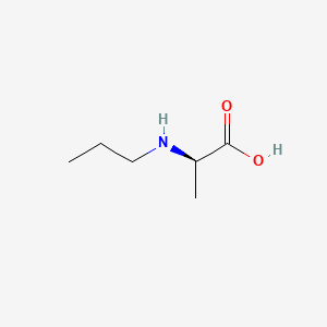 molecular formula C6H13NO2 B12711573 D-Alanine, N-propyl- CAS No. 1568199-85-8