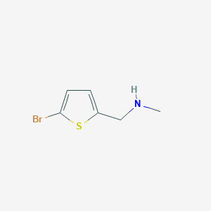 molecular formula C6H8BrNS B1271160 N-[(5-溴噻吩-2-基)甲基]-N-甲胺 CAS No. 90553-43-8