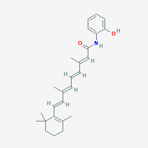 molecular formula C26H33NO2 B12711602 Retinamide, N-(2-hydroxyphenyl)- CAS No. 75664-75-4