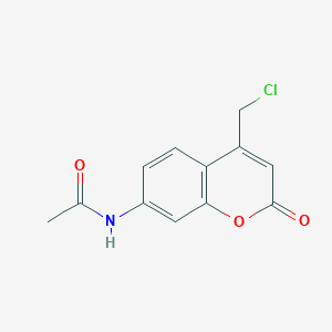 molecular formula C12H10ClNO3 B1271162 N-[4-(氯甲基)-2-氧代色满-7-基]乙酰胺 CAS No. 447398-67-6