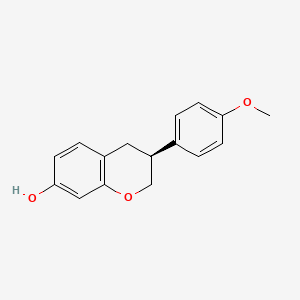 molecular formula C16H16O3 B12711620 4-O-Methyl equol CAS No. 61514-94-1