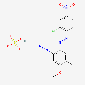 2-[(2-Chloro-4-nitrophenyl)azo]-5-methoxy-4-methylbenzenediazonium hydrogen sulfate