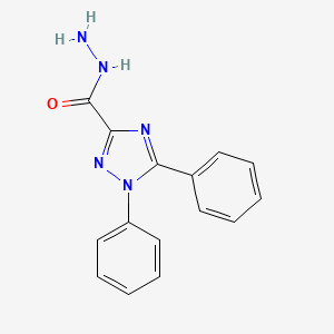 molecular formula C15H13N5O B1271167 1,5-二苯基-1H-1,2,4-三唑-3-碳酰肼 CAS No. 92555-70-9