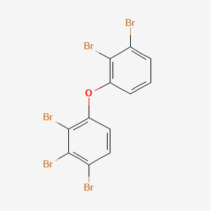 molecular formula C12H5Br5O B12711707 Benzene, 1,2,3-tribromo-4-(2,3-dibromophenoxy)- CAS No. 327185-11-5