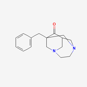 molecular formula C16H20N2O B1271187 1-苄基-3,6-二氮杂三环[4.3.1.1~3,8~]十一烷-9-酮 CAS No. 351332-35-9