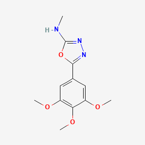 1,3,4-Oxadiazol-2-amine, N-methyl-5-(3,4,5-trimethoxyphenyl)-