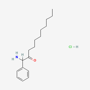 (+-)-1-Amino-1-phenyl-2-undecanone hydrochloride