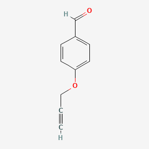 molecular formula C10H8O2 B1271209 4-(Prop-2-yn-1-yloxy)benzaldehyde CAS No. 5651-86-5