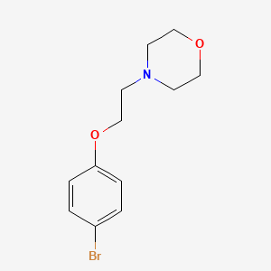molecular formula C12H16BrNO2 B1271218 4-[2-(4-溴苯氧基)乙基]吗啉 CAS No. 836-59-9