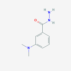 molecular formula C9H13N3O B1271219 3-(二甲氨基)苯甲酰肼 CAS No. 205927-64-6