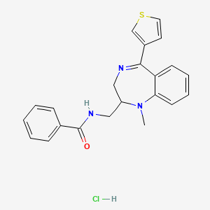 Benzamide, N-((2,3-dihydro-1-methyl-5-(3-thienyl)-1H-1,4-benzodiazepin-2-yl)methyl)-, monohydrochloride