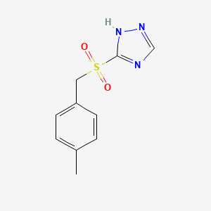 molecular formula C10H11N3O2S B1271228 3-[(4-methylbenzyl)sulfonyl]-1H-1,2,4-triazole CAS No. 338393-13-8