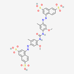 4,4'-(Carbonylbis(imino(5-methoxy-2-methyl-4,1-phenylene)azo))bis(naphthalene-2,7-disulphonic) acid