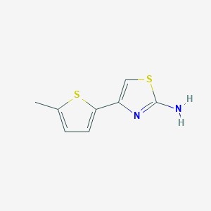 B1271230 4-(5-Methyl-thiophen-2-yl)-thiazol-2-ylamine CAS No. 383129-75-7