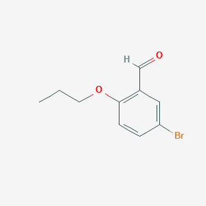 molecular formula C10H11BrO2 B1271233 5-溴-2-丙氧基苯甲醛 CAS No. 61564-89-4