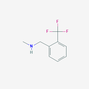 molecular formula C9H10F3N B1271240 N-methyl-1-[2-(trifluoromethyl)phenyl]methanamine CAS No. 296276-41-0