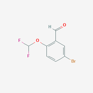 molecular formula C8H5BrF2O2 B1271241 5-溴-2-(二氟甲氧基)苯甲醛 CAS No. 329269-64-9
