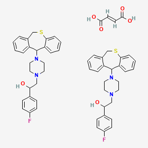 (E)-but-2-enedioic acid;2-[4-(6,11-dihydrobenzo[c][1]benzothiepin-11-yl)piperazin-1-yl]-1-(4-fluorophenyl)ethanol