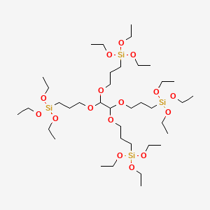 4,4,15,15-Tetraethoxy-9,10-bis[3-(triethoxysilyl)propoxy]-3,8,11,16-tetraoxa-4,15-disilaoctadecane