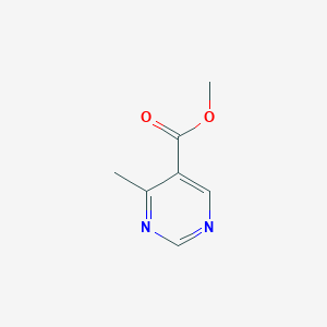molecular formula C7H8N2O2 B127126 4-甲基嘧啶-5-甲酸甲酯 CAS No. 157335-94-9