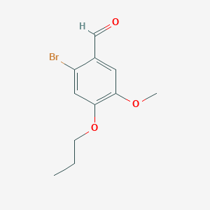 B1271267 2-Bromo-5-methoxy-4-propoxybenzaldehyde CAS No. 515847-38-8