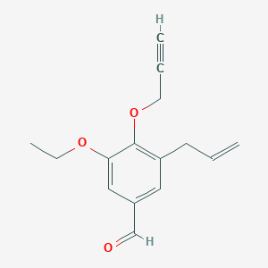 B1271277 3-Allyl-5-ethoxy-4-(2-propyn-1-yloxy)benzaldehyde CAS No. 426221-47-8