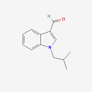 B1271278 1-Isobutyl-1H-indole-3-carbaldehyde CAS No. 433254-46-7