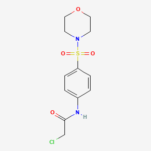 B1271334 2-chloro-N-[4-(morpholin-4-ylsulfonyl)phenyl]acetamide CAS No. 35959-60-5